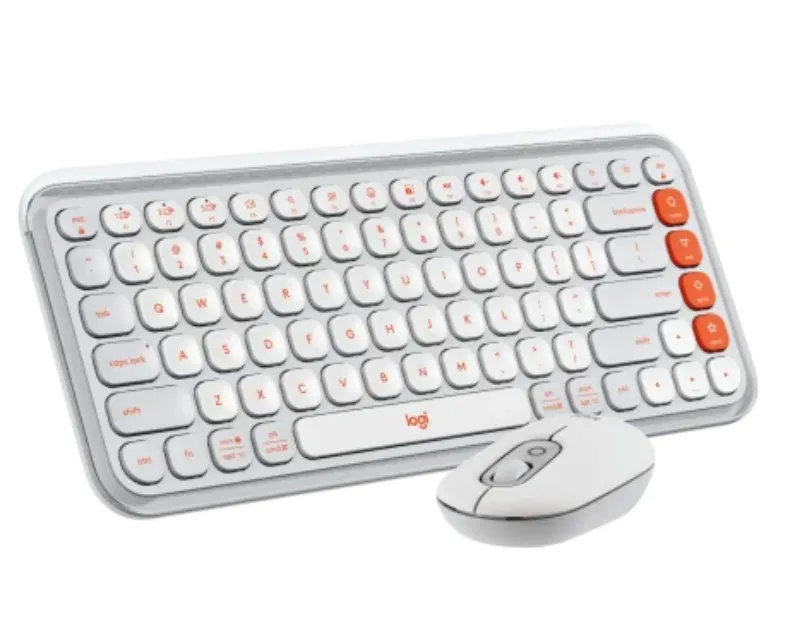 LOGITECH POP Icon Combo US tastatura bela Slika 3