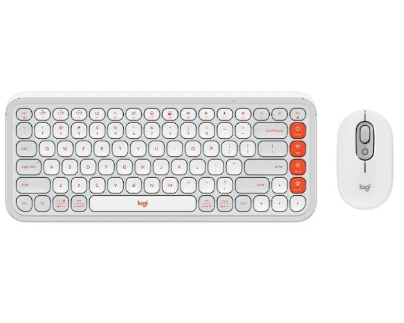 LOGITECH POP Icon Combo US tastatura bela Slika 1