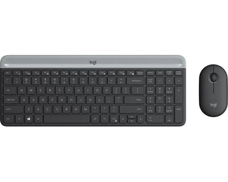 LOGITECH_ MK470 Wireless Desktop US Graphite tastatura + miš  Slika 1