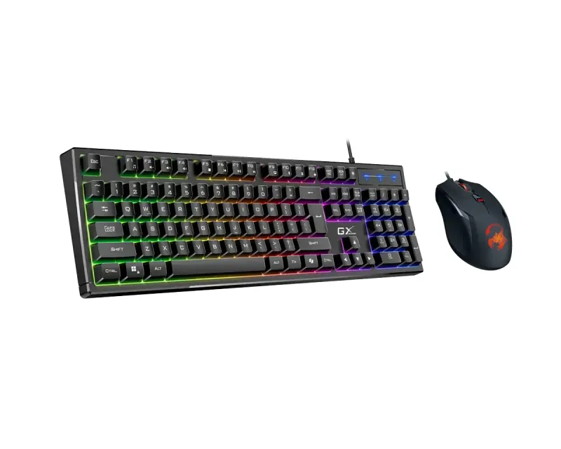 GENIUS Scorpion KM-GX6 Gaming RGB USB US crna tastatura + miš Slika 1