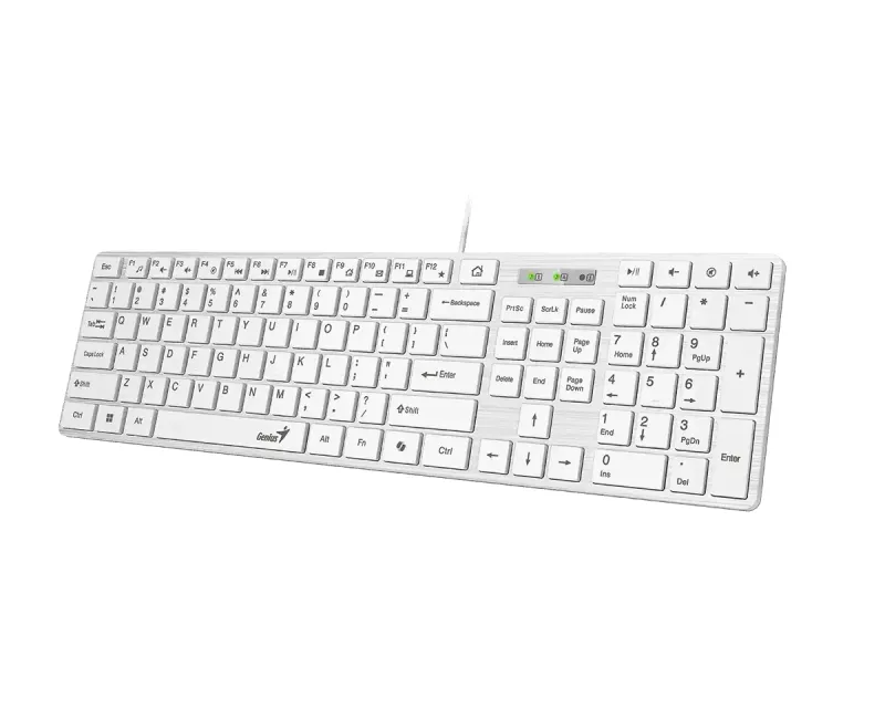 GENIUS SlimStar 126 USB US bela tastatura  Slika 2
