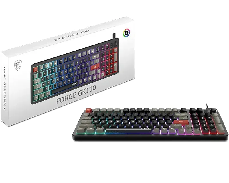 MSI FORGE GK110 US RGB crna tastatura  Slika 5