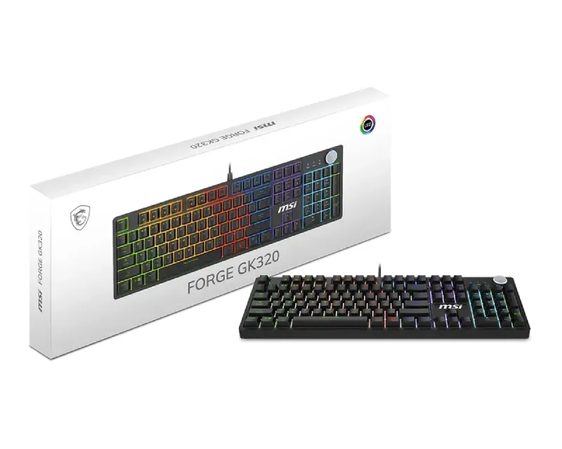 MSI FORGE GK320 (red switch) US crna tastatura Slika 5