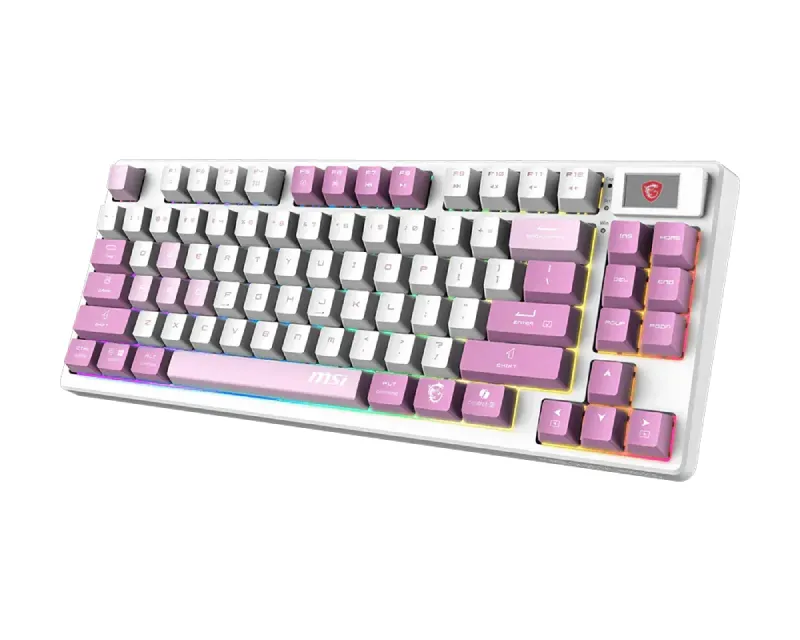MSI FORGE GK600 TKL W VIOLET US wireless tastatura  Slika 2