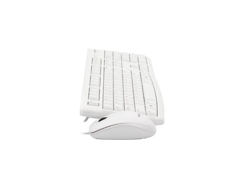 LOGITECH_ MK120 Desktop USB US tastatura + USB miš beli Slika 4