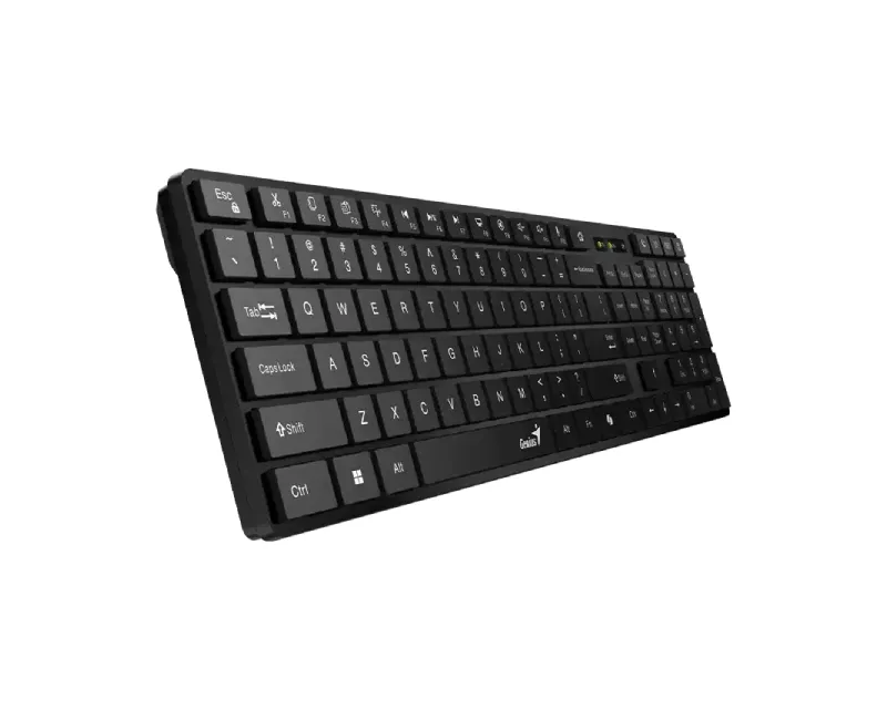 GENIUS SlimStar 7250BT, AI, crna US wireless tastatura Slika 3