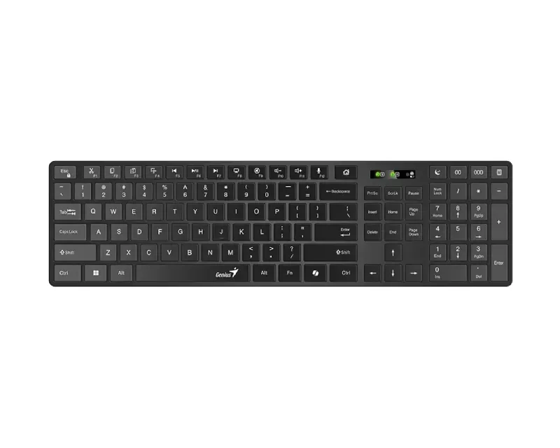 GENIUS SlimStar 7250BT, AI, crna US wireless tastatura Slika 6