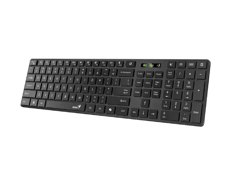GENIUS SlimStar 7250BT, AI, crna US wireless tastatura Slika 1