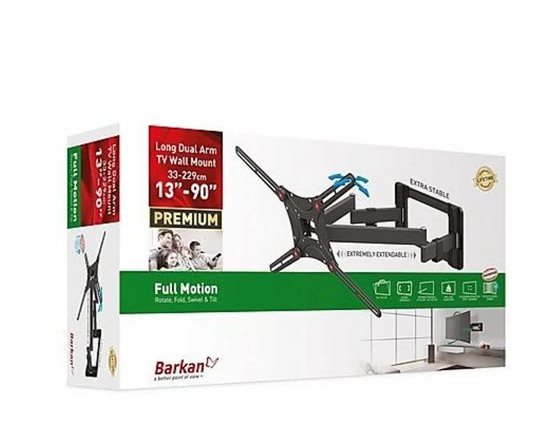 BARKAN BM464L LCD TV zglobni zidni nosač od 13 do 90 inča za ravne i zakrivljene televizore Slika 1