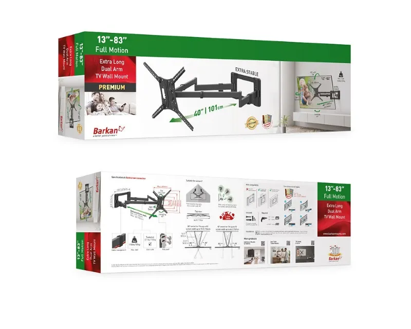 BARKAN BM464XL LCD TV zglobni zidni nosač od 13 do 86 inča Slika 2
