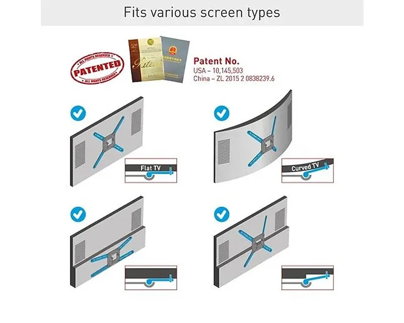 BARKAN BM464XL LCD TV zglobni zidni nosač od 13 do 86 inča Slika 7