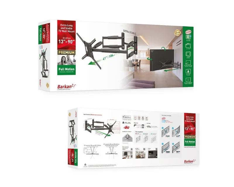 BARKAN BM466XP LCD TV zglobni zidni nosač do 90 inča Slika 3