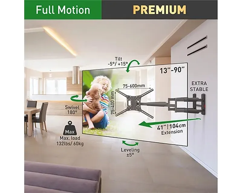 BARKAN BM466XP LCD TV zglobni zidni nosač do 90 inča Slika 4