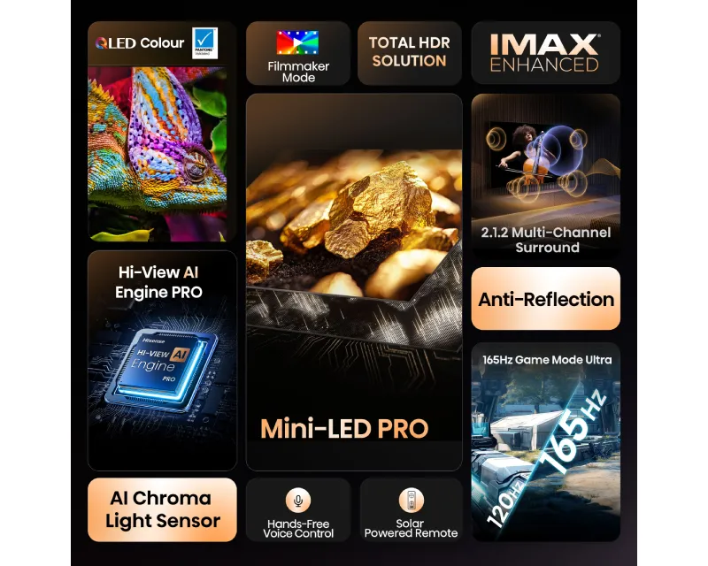HISENSE 100 inča 100U7Q PRO Mini-LED 4K UHD Smart TV Slika 4