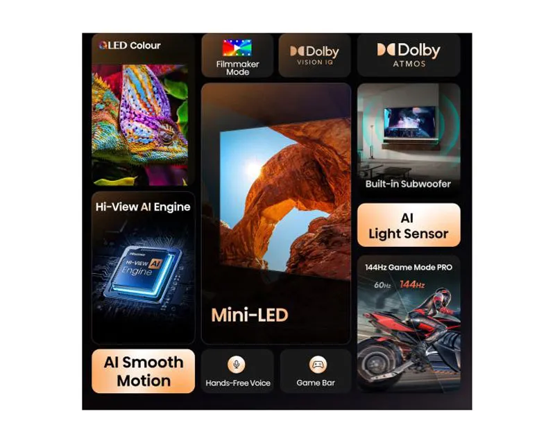 HISENSE 85 inča 85U7Q ULED Mini-LED 4K UHD Smart TV Slika 3