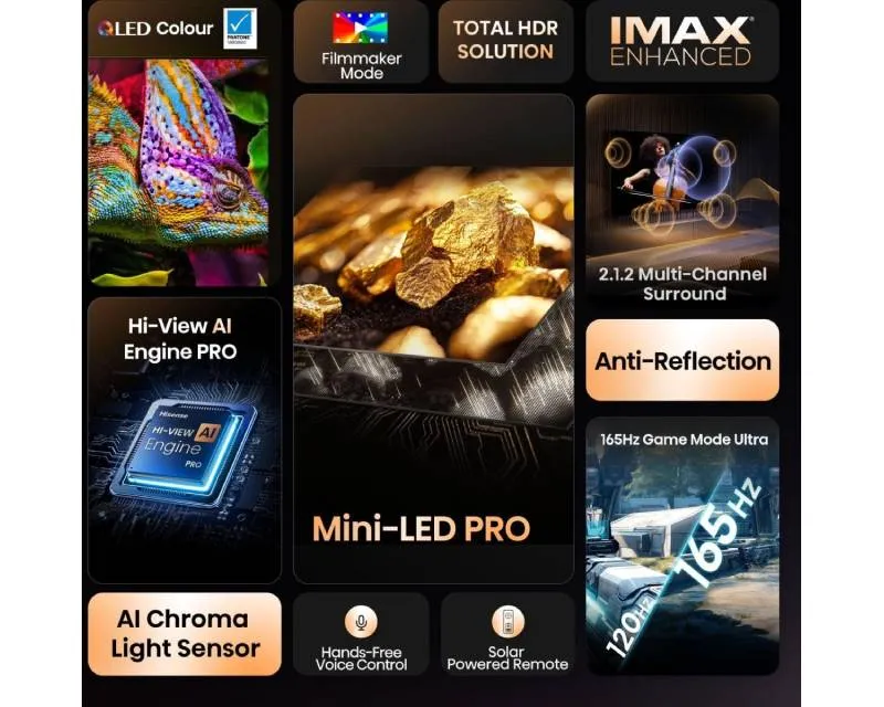 HISENSE 85 inča 85U7Q PRO ULED Mini-LED 4K UHD Smart TV Slika 3