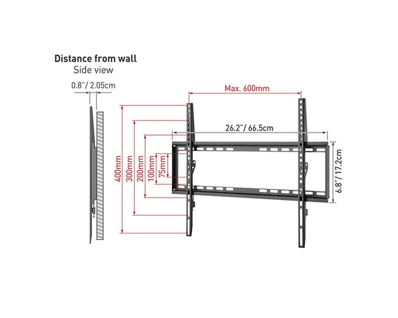 BARKAN E407 LCD TV zidni nosač do 90 inča  Slika 3