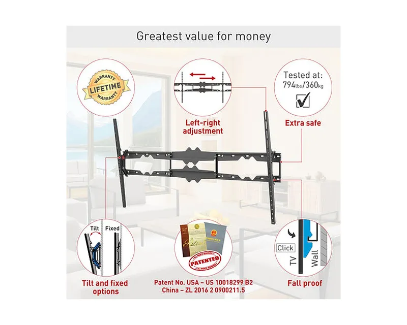 BARKAN BM510 LCD TV zidni nosač od 55 do 100 inča  Slika 3