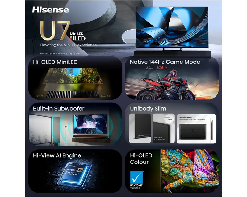 HISENSE 85 inča 85U7SE ULED Mini-LED 4K UHD Smart TV  Slika 4