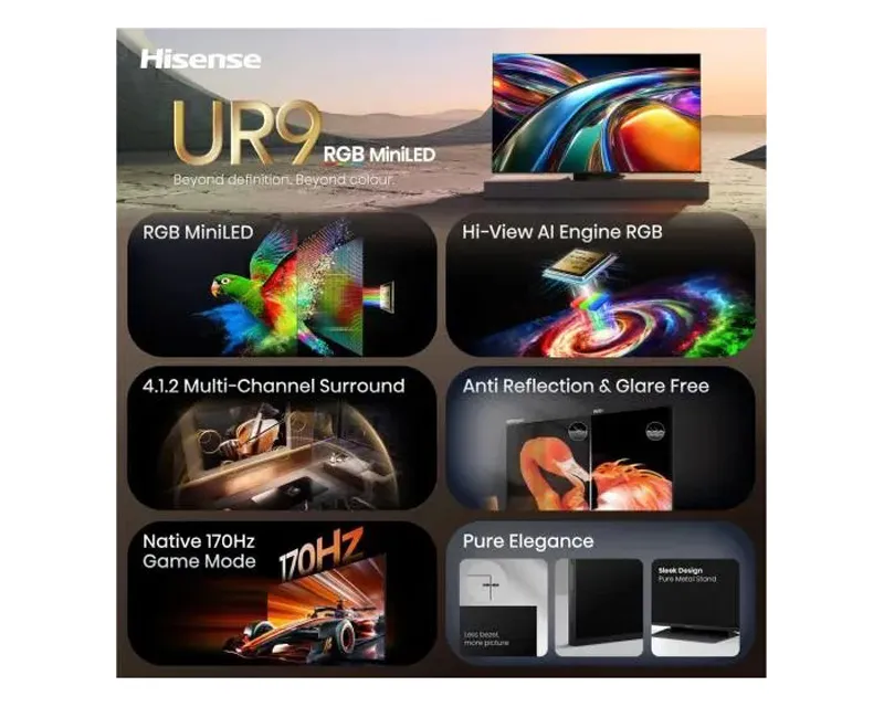 HISENSE 65 inča 65UR9S ULED RGB Mini-LED 4K UHD Smart TV Slika 3