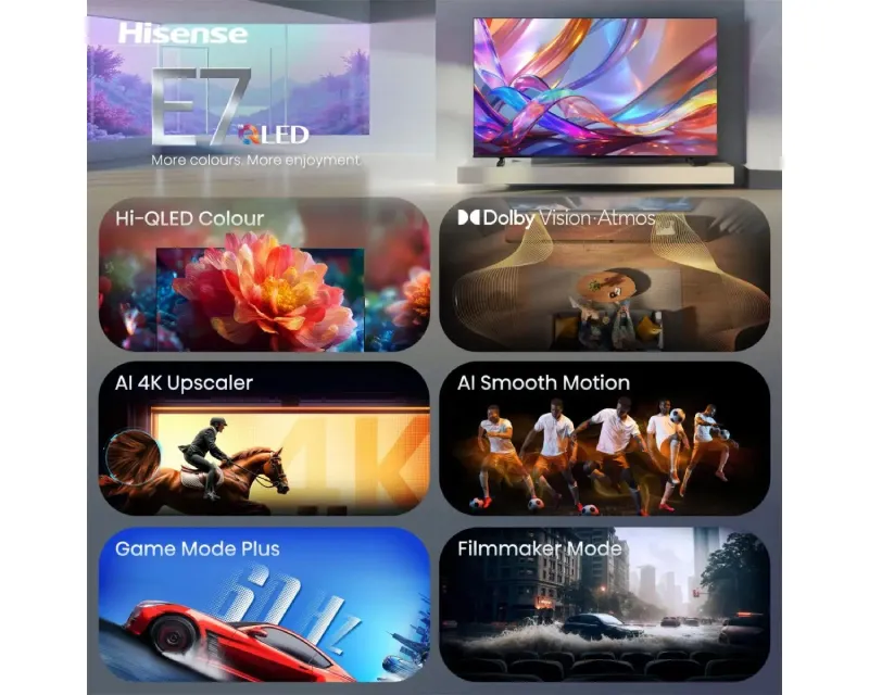 HISENSE 43 inča 43E7S Hi-QLED 4K UHD Smart TV  Slika 3