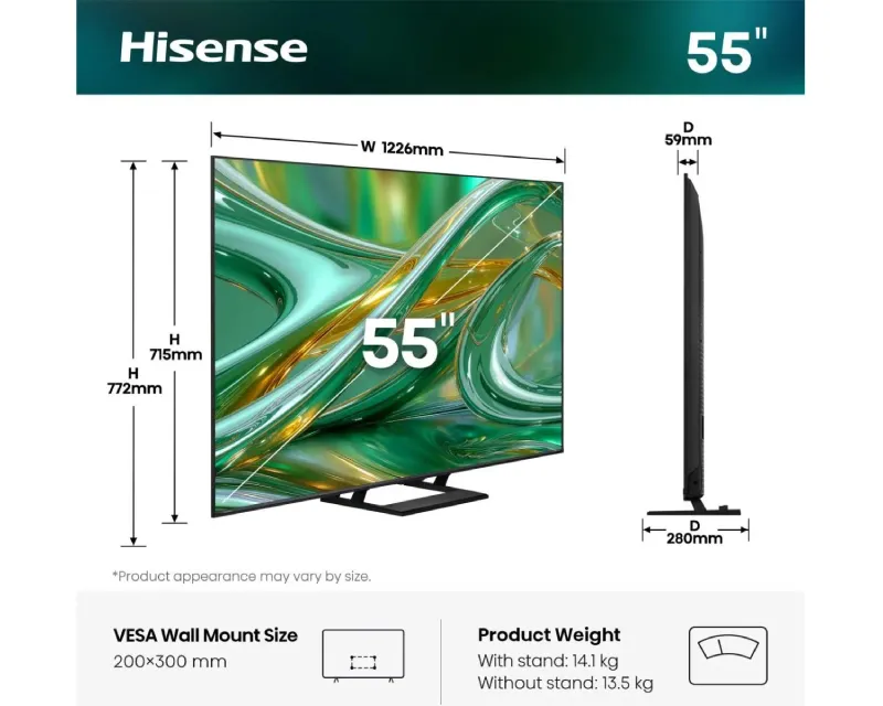 HISENSE 55 inča 55E8S ULED 4K UHD Smart TV  Slika 2