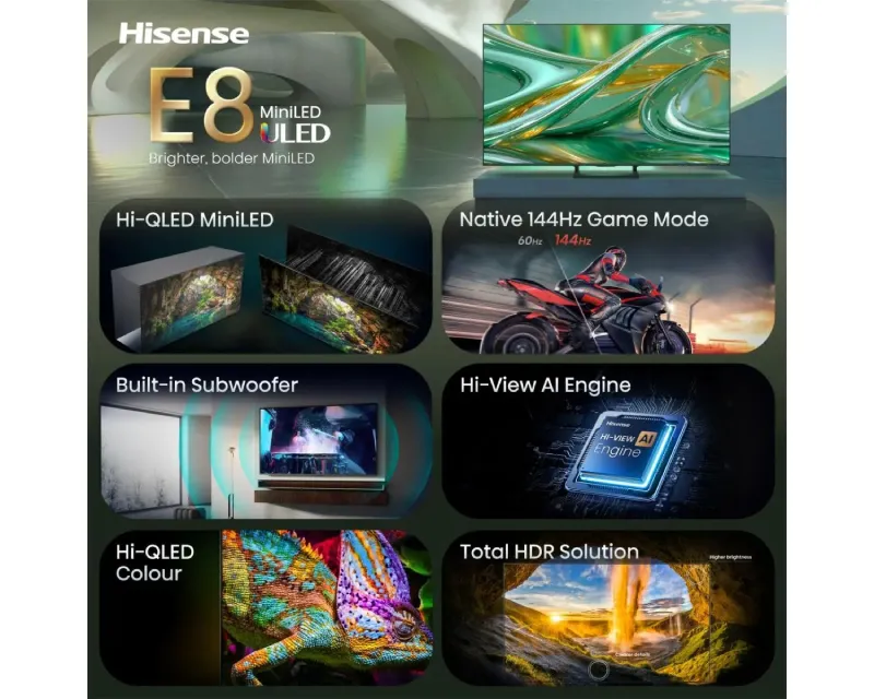 HISENSE 55 inča 55E8S ULED 4K UHD Smart TV  Slika 3