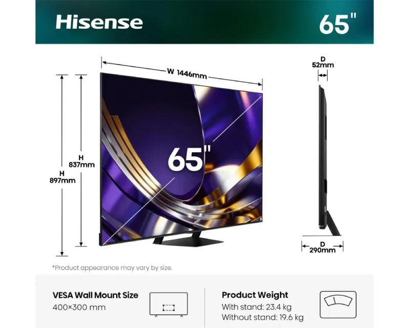 HISENSE 65 inča 65U7S PRO ULED MiniLED 4K UHD Smart TV Slika 2