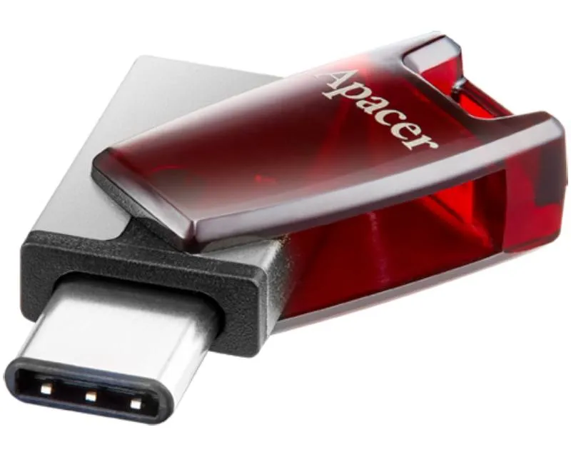 APACER 64GB AH180 USB 3.2 Tip C - USB 3.2 Tip A flash crveni AP64GAH180R-1  Slika 2