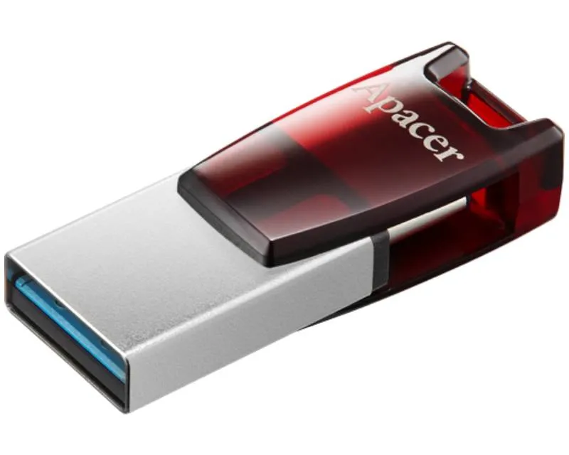 APACER 64GB AH180 USB 3.2 Tip C - USB 3.2 Tip A flash crveni AP64GAH180R-1  Slika 1