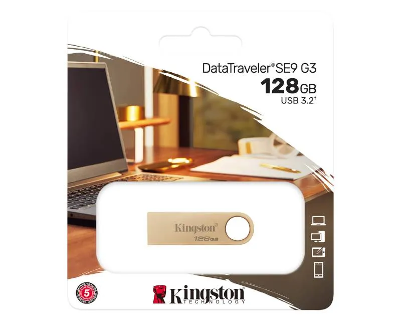 KINGSTON 128GB DataTraveler SE9 G3 USB 3.0 flash DTSE9G3/128GB champagne  Slika 3