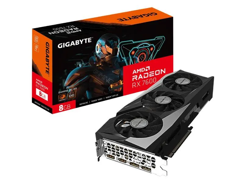 GIGABYTE AMD Radeon RX 7600 8GB 128bit GV-R76GAMING OC-8GD grafička karta Slika 1