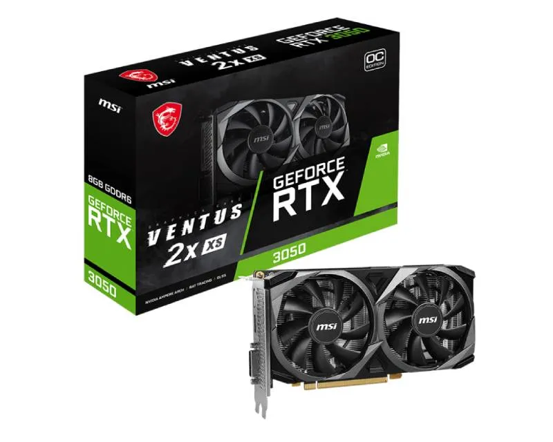 MSI nVidia GeForce RTX 3050 8GB 128bit RTX 3050 VENTUS 2X XS 8G OC grafička karta Slika 1