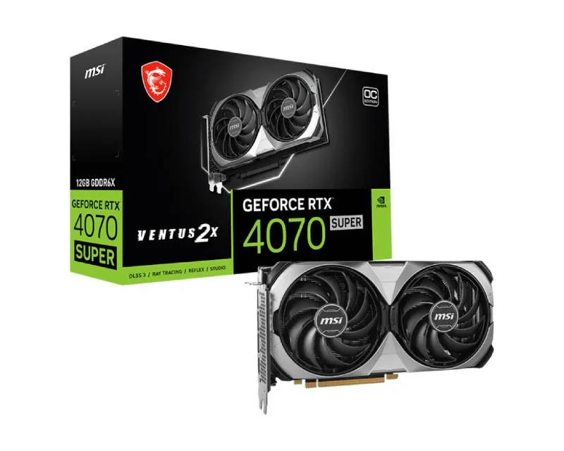 MSI nVidia GeForce RTX 4070 12GB RTX 4070 SUPER 12G VENTUS 2X OC grafička karta Slika 1