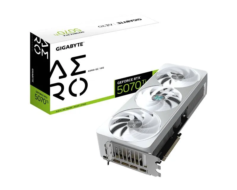 GIGABYTE nVidia GeForce RTX 5070 Ti AERO 16GB 256bit GV-N507TAERO OC-16GD rev. 1.0 grafička karta Slika 1