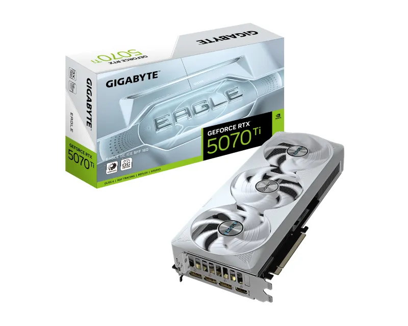 GIGABYTE nVidia GeForce RTX 5070 Ti EAGLE ICE 16GB 256bit GV-N507TEAGLEOC ICE-16GD rev. 1.0 grafička karta Slika 1