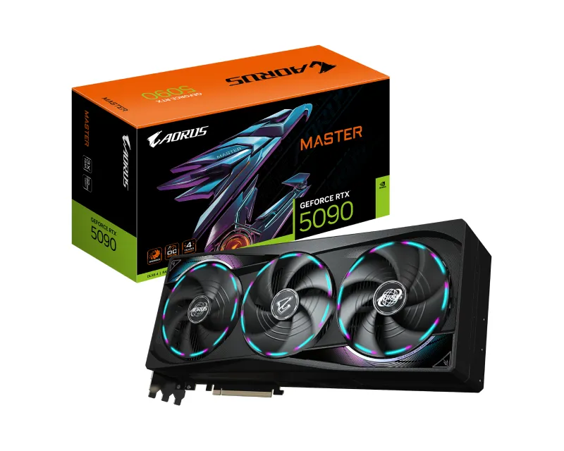 GIGABYTE nVidia GeForce RTX 5090 AORUS MASTER 32GB 512bit GV-N5090AORUS M-32GD rev 1.0 grafička karta Slika 1