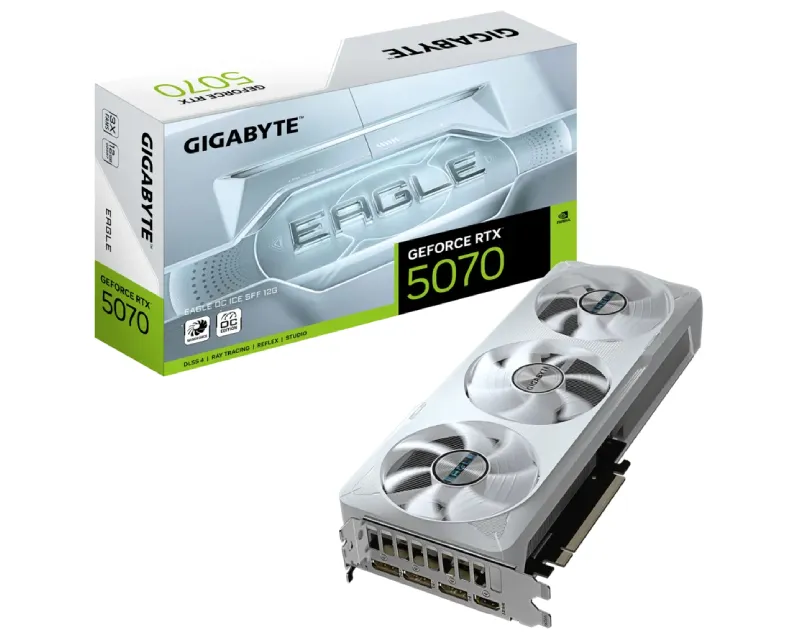 GIGABYTE nVidia GeForce RTX 5070 EAGLE ICE 12GB 192bit GV-N5070EAGLEOC ICE-12GD rev. 1.0 grafička karta Slika 1