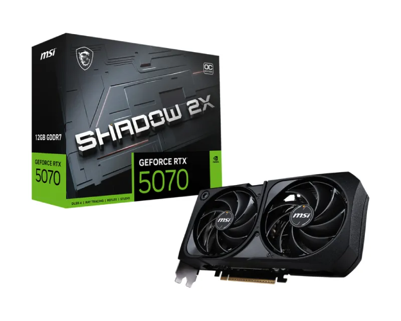 MSI nvidia RTX 5070 12G 192bit GeForce RTX 5070 12G SHADOW 2X OC grafička karta Slika 1