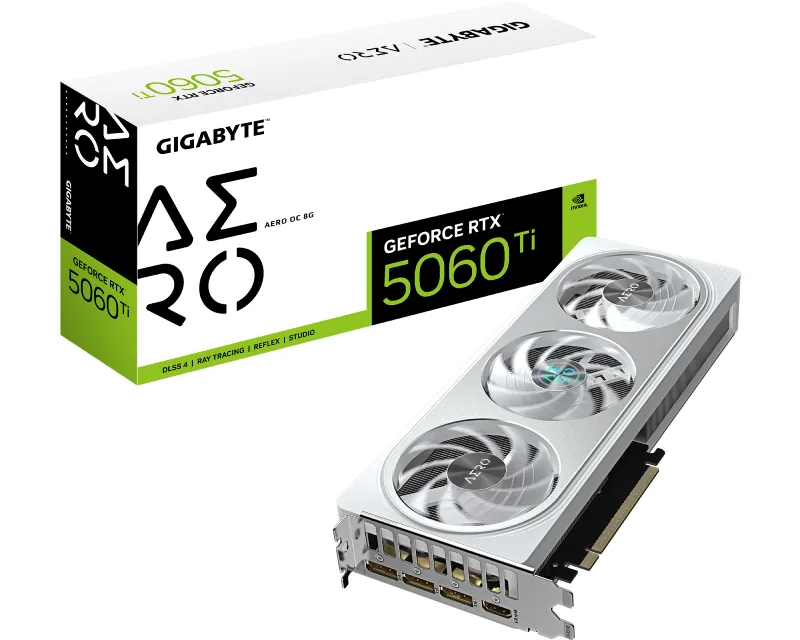 GIGABYTE nVidia GeForce RTX 5060 Ti AERO 8GB 128bit GV-N506TAERO OC-8GD rev. 1.0 grafička karta Slika 1