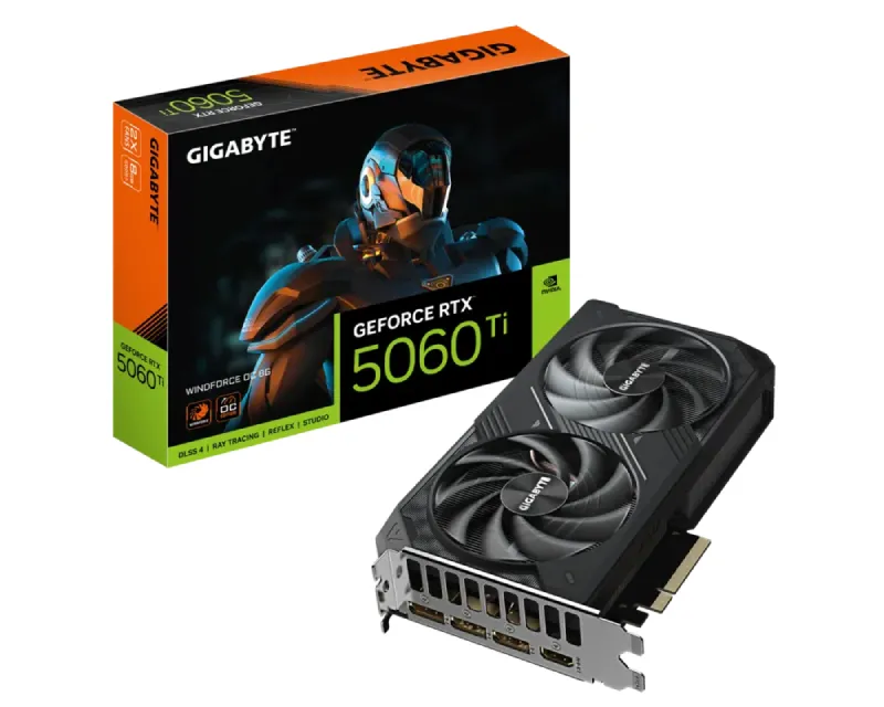 GIGABYTE nVidia GeForce RTX 5060 Ti WINDFORCE 8GB 128bit GV-N506TWF2OC-8GD rev. 1.0 grafička karta Slika 1