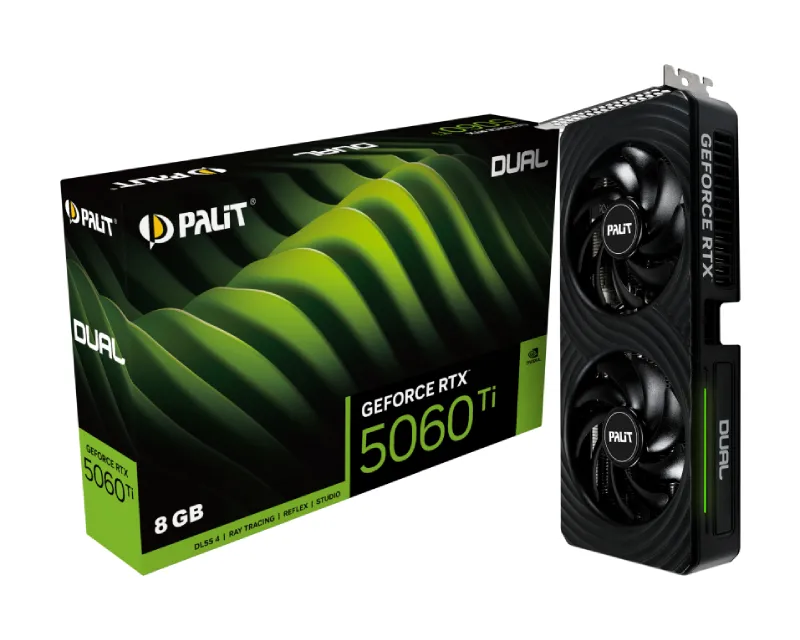 PALIT nVidia GeForce RTX 5060 Ti 8GB 128bit RTX5060 Ti Dual grafička karta Slika 1