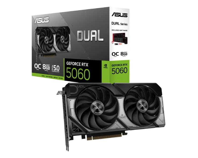 ASUS nVidia GeForce RTX 5060 8GB 128bit DUAL-RTX5060-O8G grafička karta Slika 1