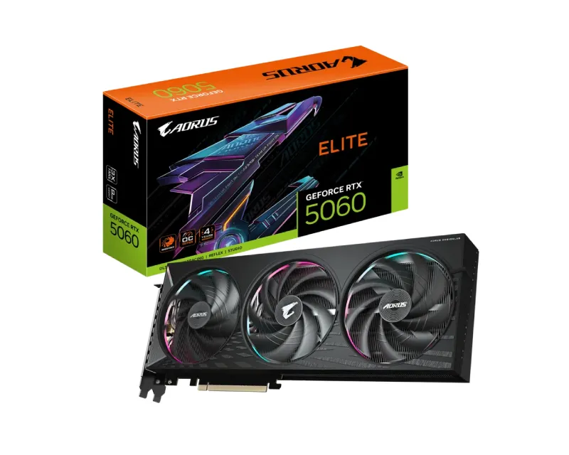 GIGABYTE nVidia GeForce RTX 5060 AORUS ELITE 8GB 128bit GV-N5060AORUS E-8GD rev. 1.0 grafička karta Slika 1