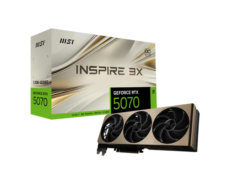 MSI nvidia RTX 5070 12G 192bit GeForce RTX 5070 12G INSPIRE 3? ?? grafička karta Slika 1
