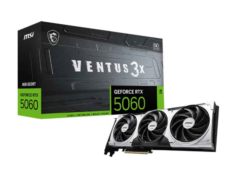 MSI GeForce RTX 5060 8G VENTUS 3X OC grafička karta Slika 1