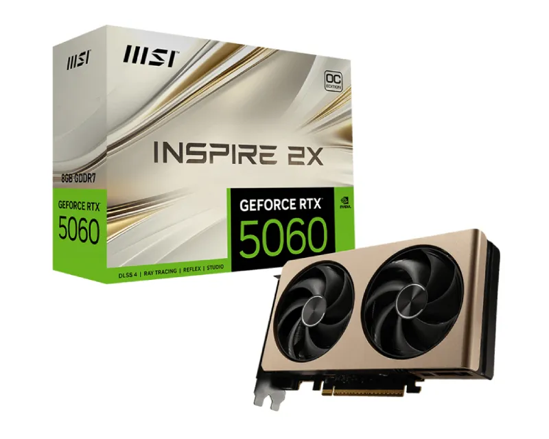 MSI GeForce RTX 5060 8G INSPIRE 2X OC grafička karta Slika 1