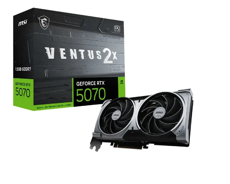 MSI GeForce RTX 5070 12G VENTUS 2X OC grafička karta Slika 1