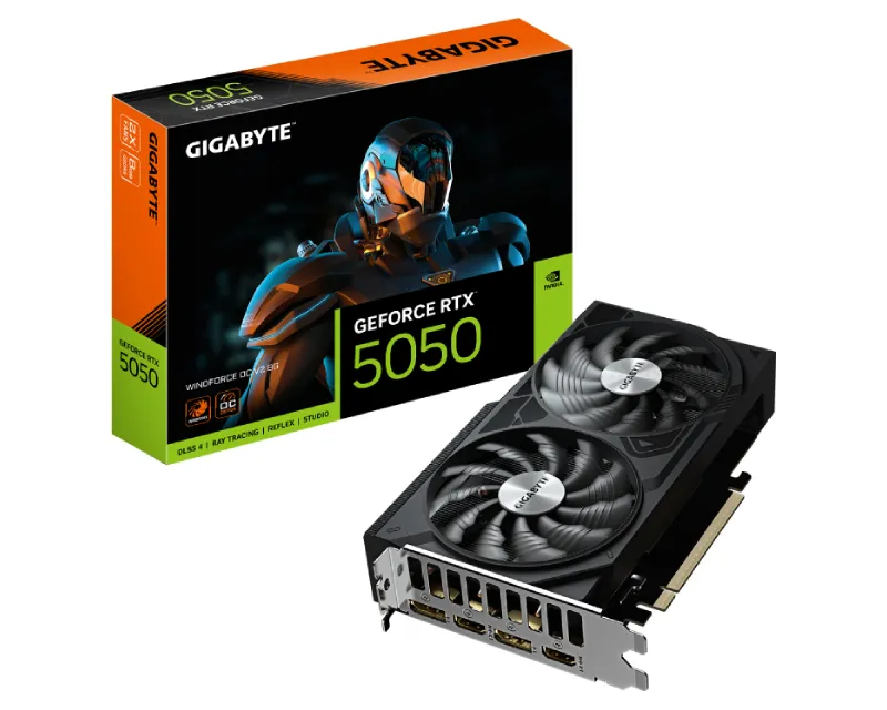 GIGABYTE nVidia GeForce RTX 5050 WINDFORCE OC V2 8GB 128bit GV-N5050WF2OCV2-8GD rev 1.0 grafička karta Slika 1