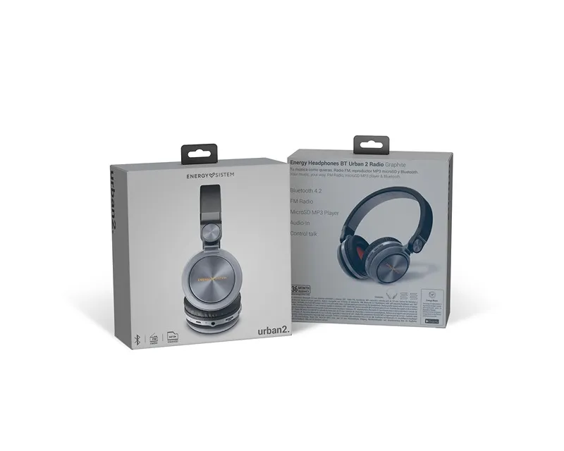 ENERGY SISTEM BT Urban 2 Radio Graphite slušalice crne Slika 5